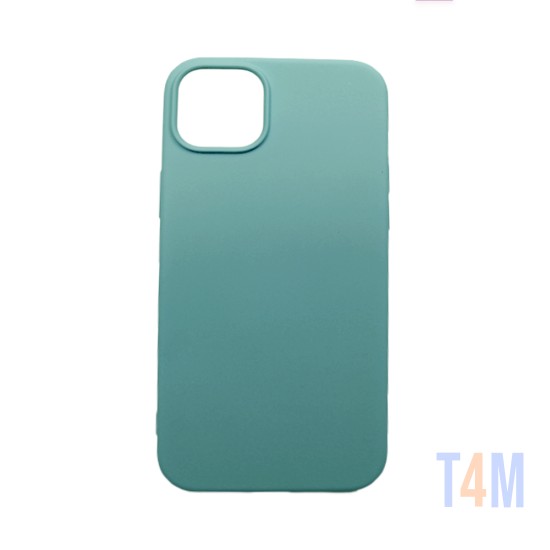 Capa de Silicone para Apple iPhone 15 Plus Verde Mar